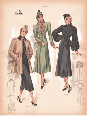 vintage French fashion prints